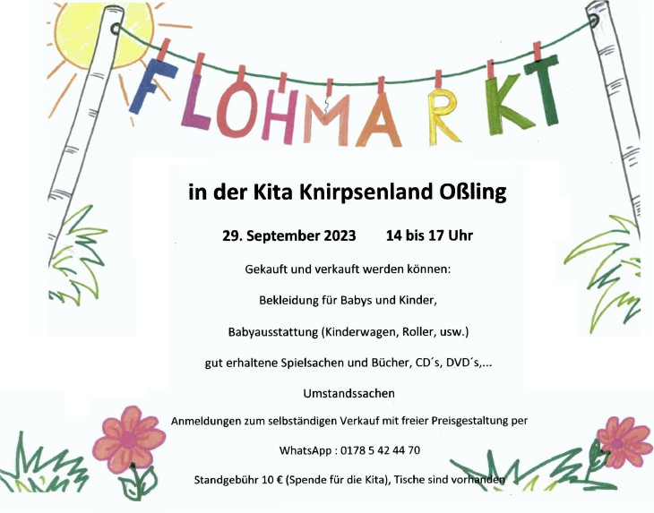 KiTa Oßling - Flohmarkt