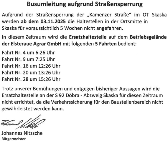 OT Skaska - Busumleitung